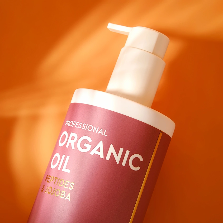 Шампунь для волос `ORGANIC OIL` `PROFESSIONAL` PEPTIDES & JOJOBA Восстановление и защита цвета 470 мл