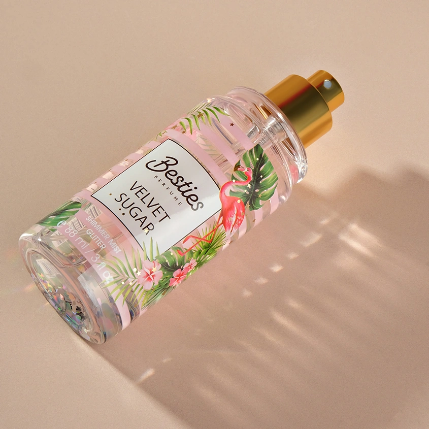 Парфюмированный мист для тела `BESTIES` SHIMMER MIST velvet sugar (жен.) 88 мл