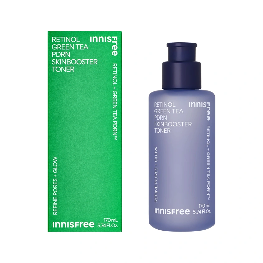 Тонер для лица `INNISFREE` скинбустер с ретинолом и PDRN для ухода за текстурой кожи и сияния 170 мл