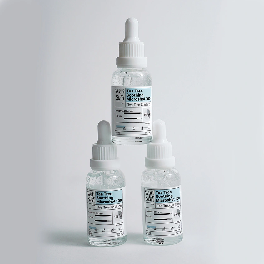 Эссенция для лица `WATI FOR SKIN` MICROSHOT 100 с микроиглами и чайным деревом 30 мл