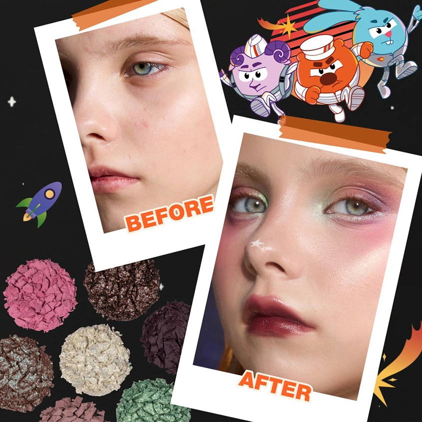 Палетка теней для век `BEAUTY BOMB` СМЕШАРИКИ 7 оттенков