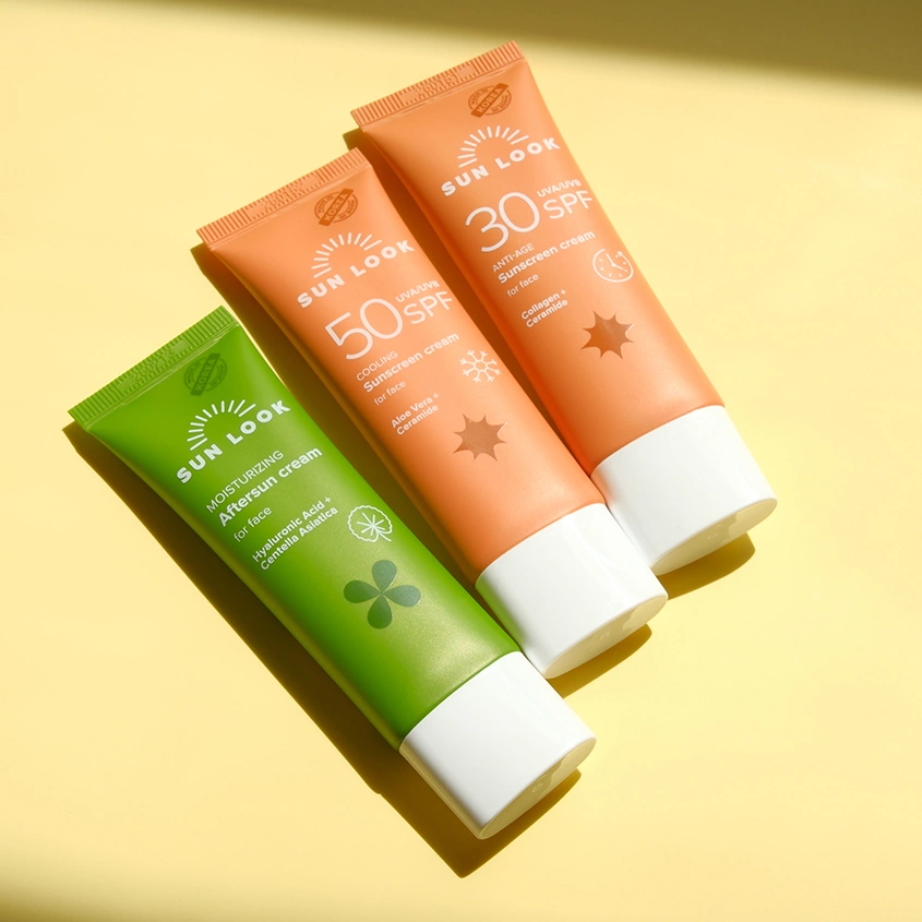 Крем для лица `SUN LOOK` солнцезащитный ANTI-AGE SPF-30 с коллагеном 50 мл