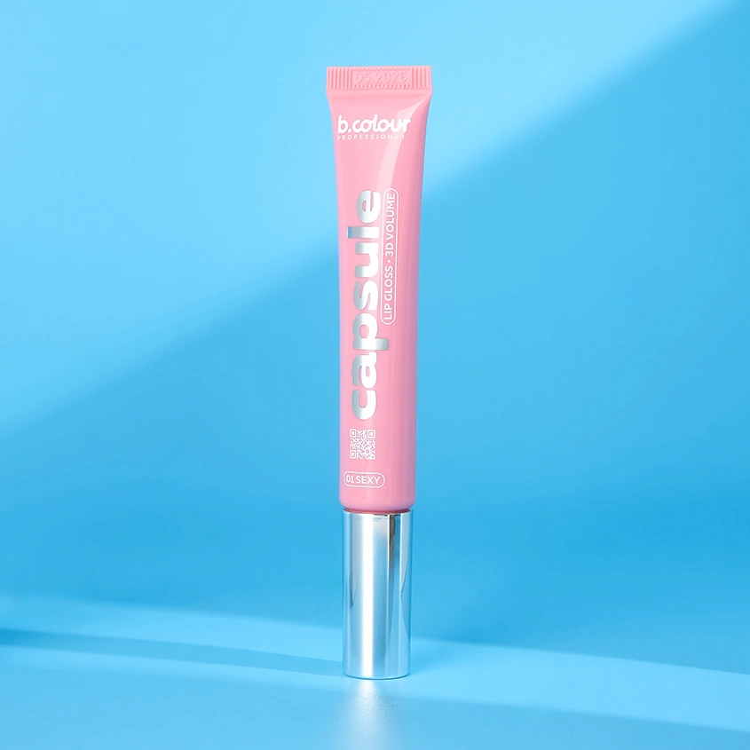Блеск для губ `B.COLOUR PROFESSIONAL` LIP GLOSS 3D VOLUME зеркальный с 3D эффектом тон 01 Sexy