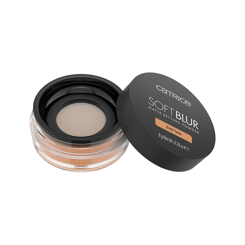 Пудра для лица `CATRICE` SOFT BLUR MATTE рассыпчатая матирующая тон 040 Tan