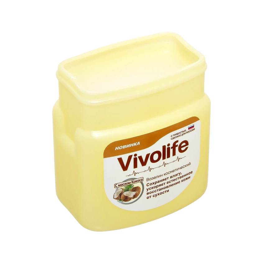 Вазелин для лица и тела `VIVOLIFE` с маслом кокоса 61 мл