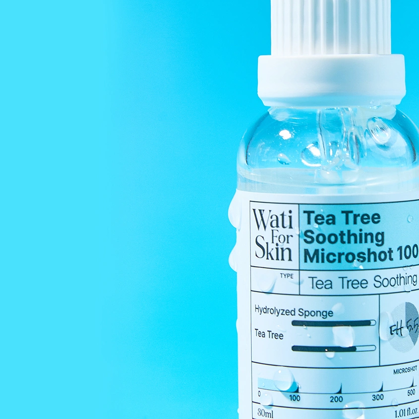 Эссенция для лица `WATI FOR SKIN` MICROSHOT 100 с микроиглами и чайным деревом 30 мл