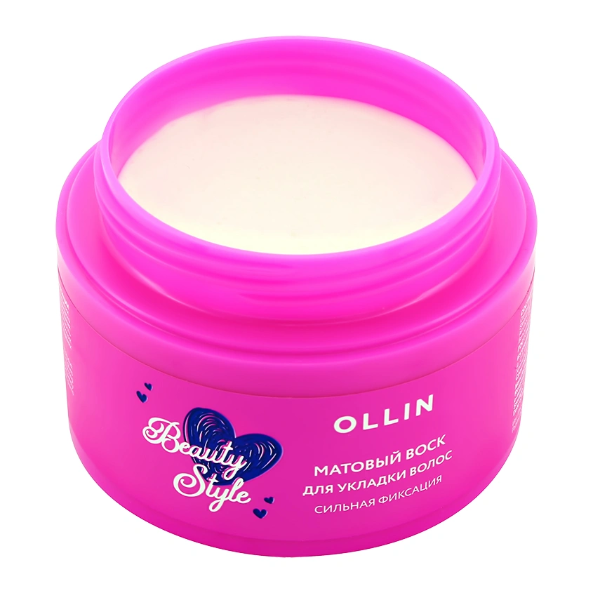 Воск для укладки волос `OLLIN` BEAUTY STYLE сильной фиксации 50 г