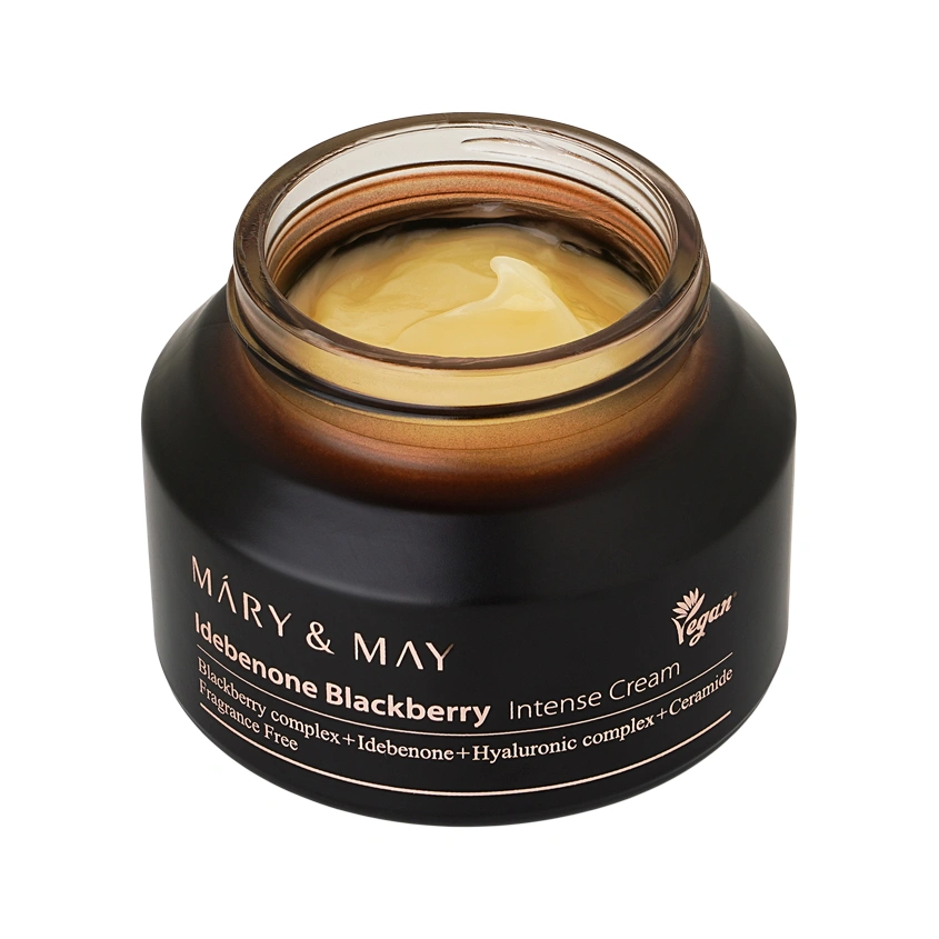Крем для лица `MARY&MAY` с идебеноном и экстрактом ежевики 70 г