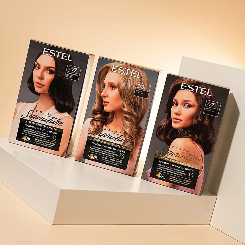 Крем-гель краска для волос `ESTEL` COLOR SIGNATURE 8/0 Капучино