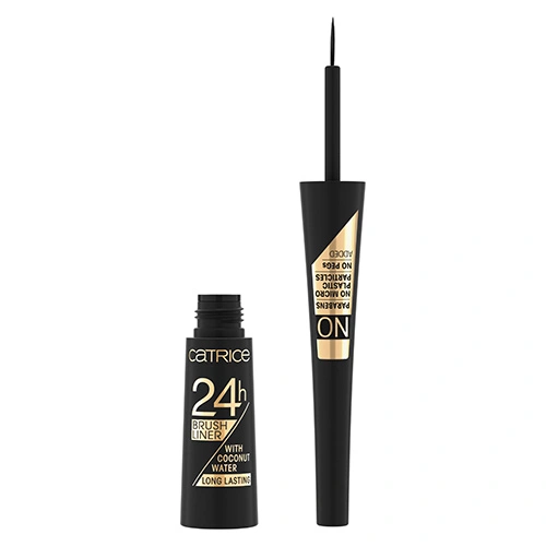 Подводка для глаз `CATRICE` 24H BRUSH LINER тон 010 ultra black