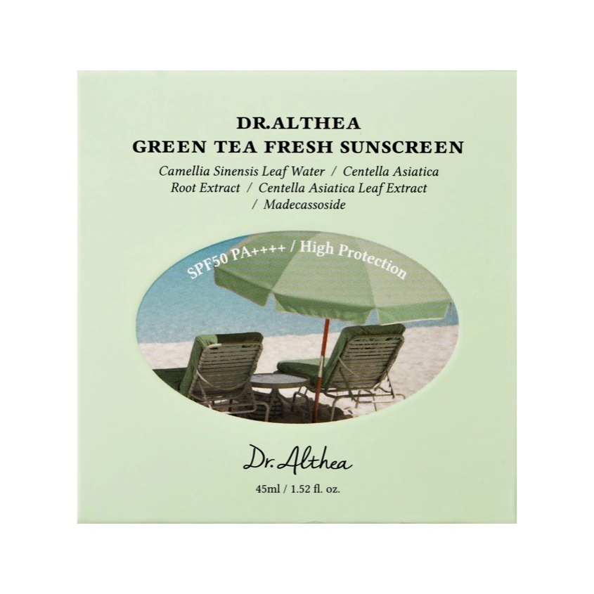 Крем для лица `DR. ALTHEA` GREEN TEA FRESH солнцезащитный успокаивающий SPF50+ PA++++ 45 мл