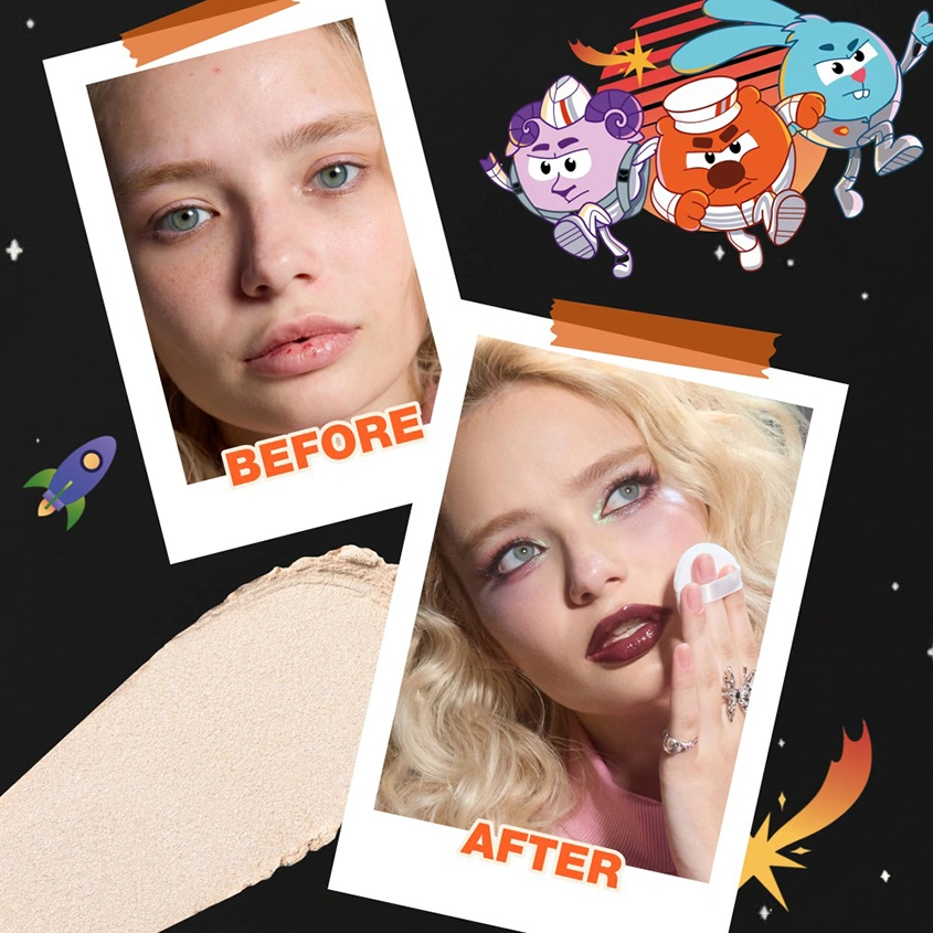 Пудра для лица `BEAUTY BOMB` СМЕШАРИКИ рассыпчатая тон 01 Бежевый
