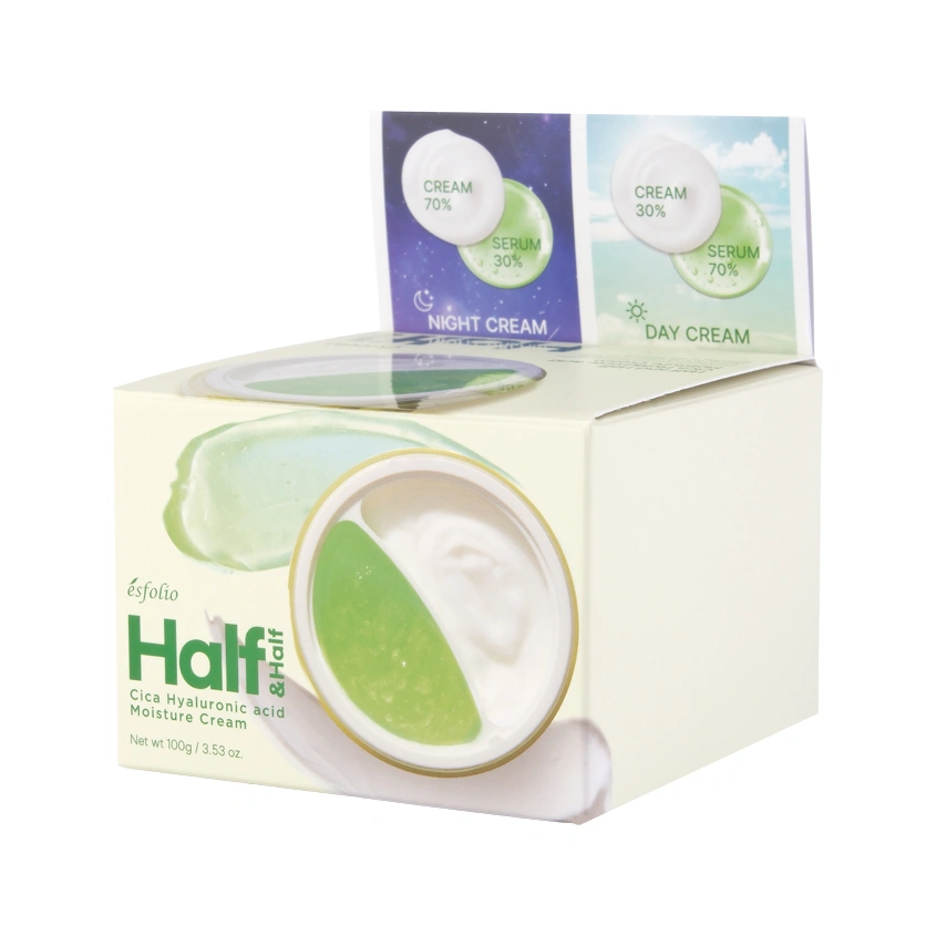 Крем для лица `ESFOLIO` HALF&HALF с гиалуроновой кислотой (увлажняющий) 100 мл