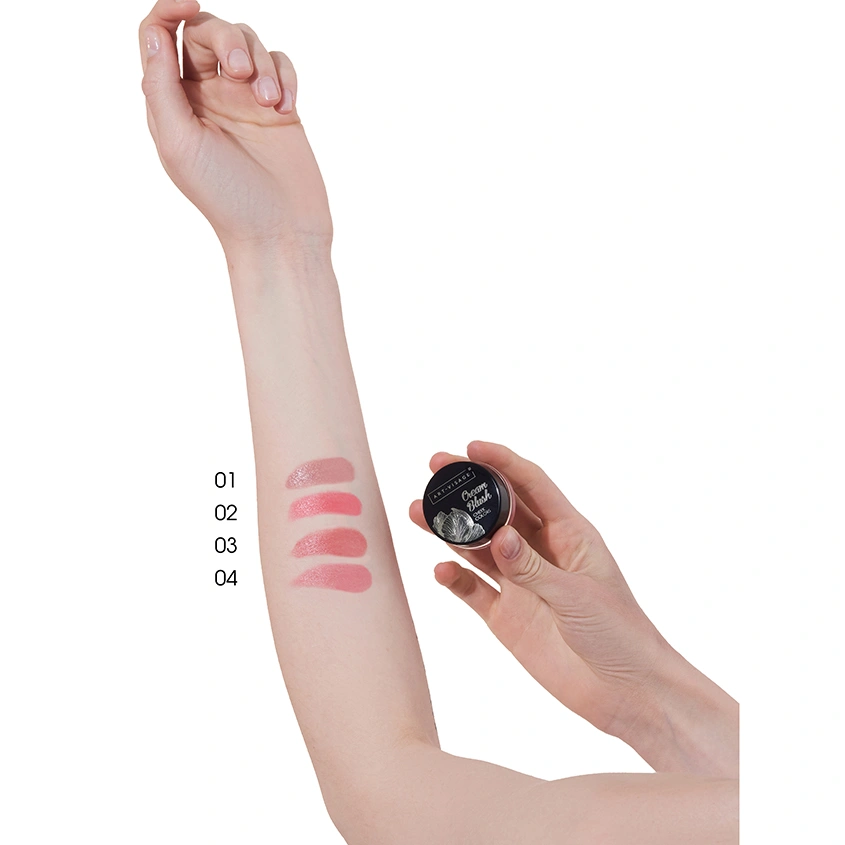 Румяна для лица `ART-VISAGE` CREAM BLUSH кремовые тон 01 ягодный сорбет