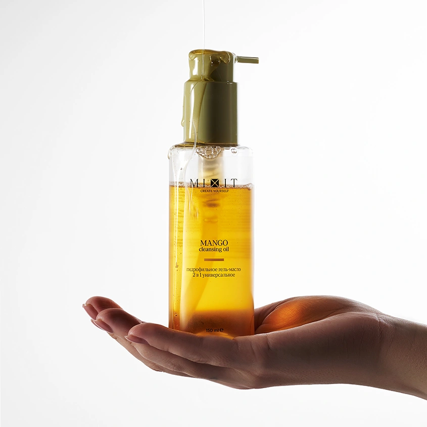 Гидрофильное гель- масло для умывания `MIXIT` YOUR SKIN с маслом манго, авокадо и кокоса 150 мл
