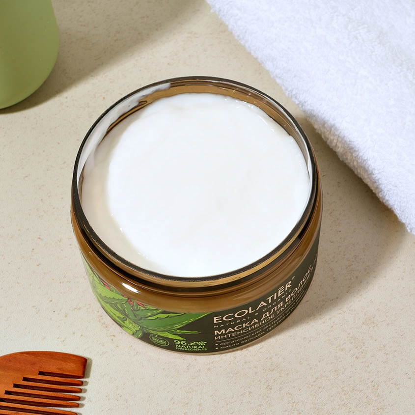 Маска для волос `ECOLATIER` ORGANIC ALOE VERA интенсивное укрепление и рост 250 мл