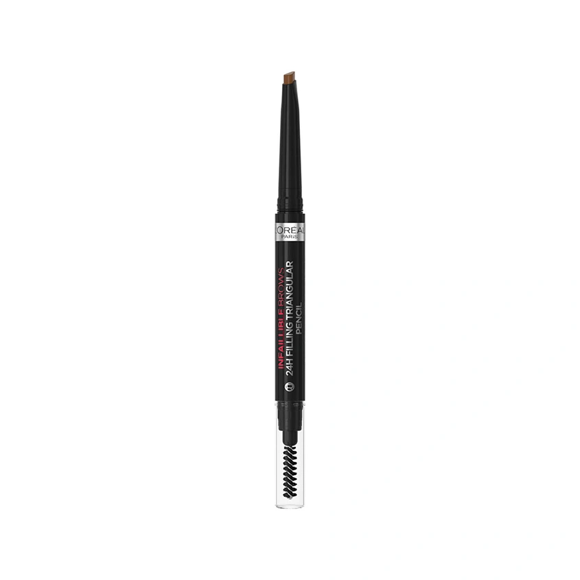 Карандаш для бровей `LOREAL` INFAILLIBLE BROWS 24H FILLING TRIANGULAR PENCIL автоматический тон 6.0 dark blonde