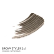Гель-корректор для бровей `LUXVISAGE` BROW STYLER 3 IN 1 с микрофиброй тон 2 капучино