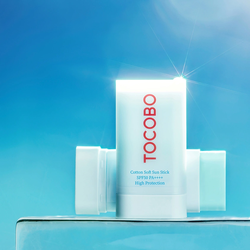 Стик для лица `TOCOBO` солнцезащитный с экстрактом хлопка SPF50+ 19 гр