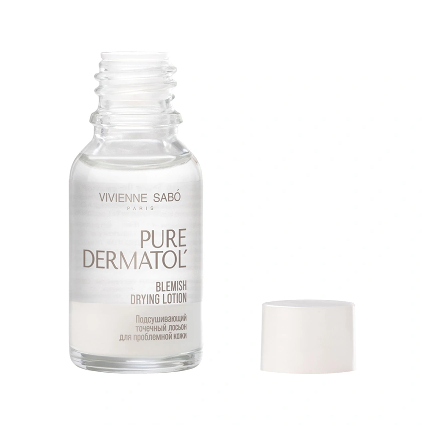 Точечный лосьон для лица `VIVIENNE SABO` PURE DERMATOL подсушивающий (для проблемной кожи) 15 мл