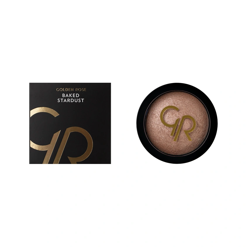 Румяна для лица `GOLDEN ROSE` BAKED STARDUST компактные запеченные тон 108