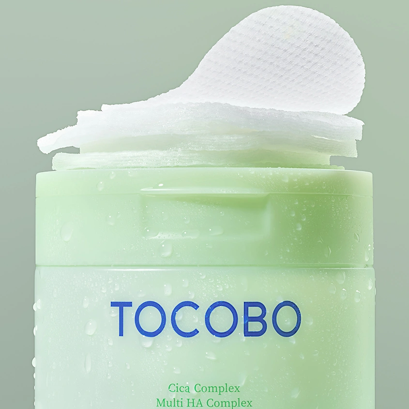 Диски для лица `TOCOBO` CICA успокаивающие с экстрактом центеллы 60 шт