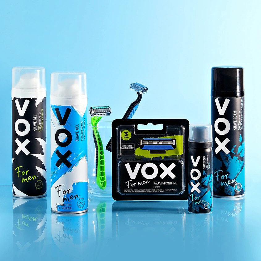 Гель для бритья `VOX`FOR MEN Для чувствительной кожи 200 мл