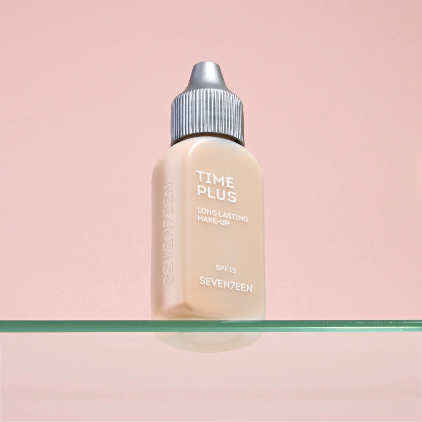 Крем тональный для лица `SEVEN7EEN` TIME PLUS LONGLASTING MAKE UP стойкий тон 2 Светло-бежевый