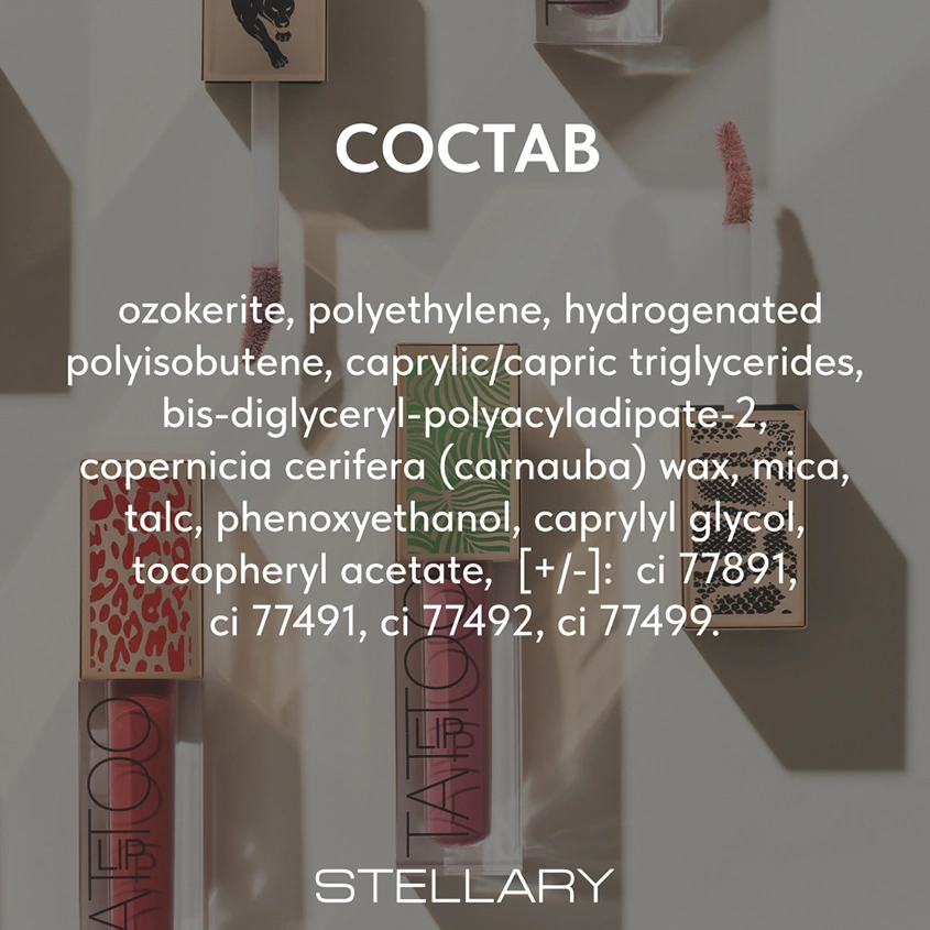 Помада для губ `STELLARY` LIP TATTOO жидкая матовая тон 02 Natural nude