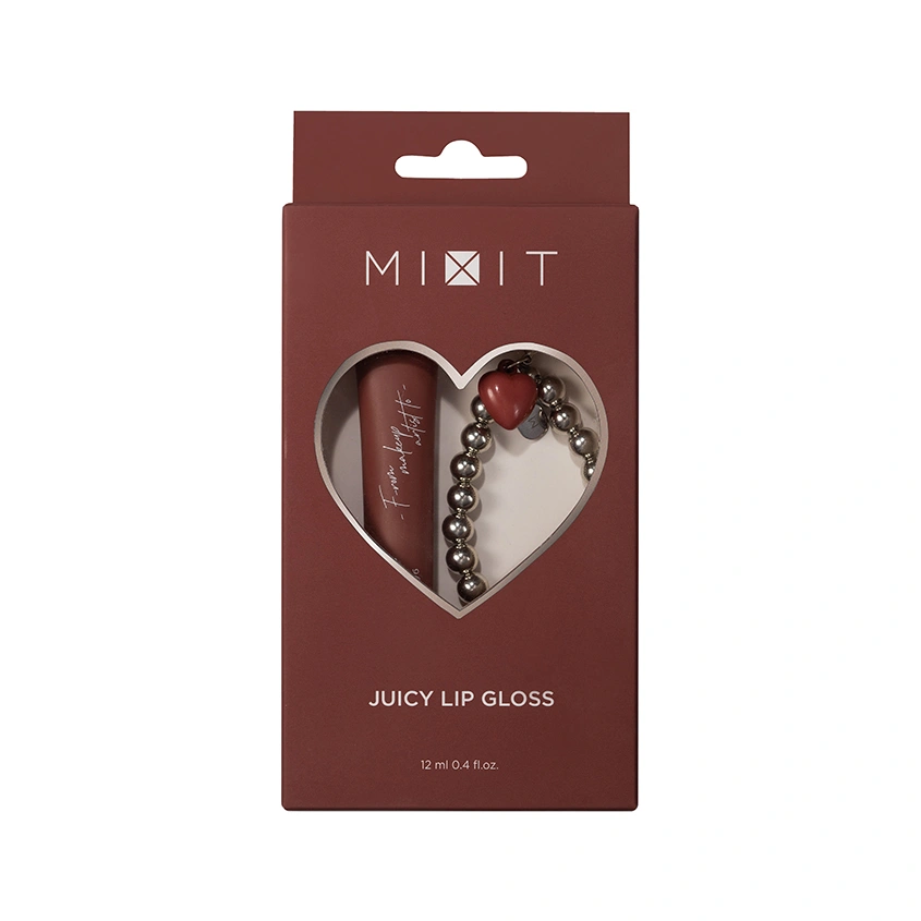 Блеск для губ `MIXIT` JUICY LIP GLOSS глянцевый тон 02