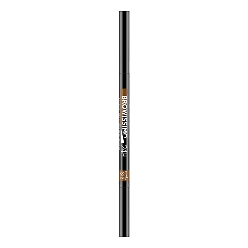 Карандаш для бровей `LUXVISAGE` BROWISSIMO Ultra slim super stay 24H механический тон 312 Smoky