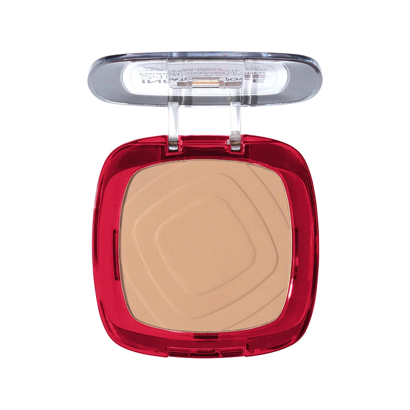Пудра компактная для лица `LOREAL` INFAILLIBLE 24H FRESH WEAR тон 130 true beige