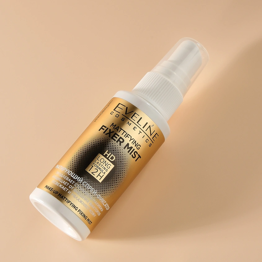 Спрей-фиксатор макияжа `EVELINE` MATTIFYING FIXER MIST FULL HD матирующий 50 мл