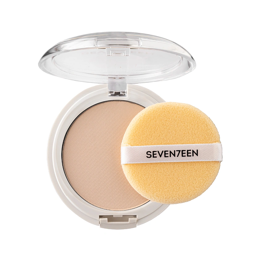 Пудра для лица `SEVEN7EEN` NATURAL SILKY TRANSPARENT компактная с алоэ вера тон 03 Средний бежевый