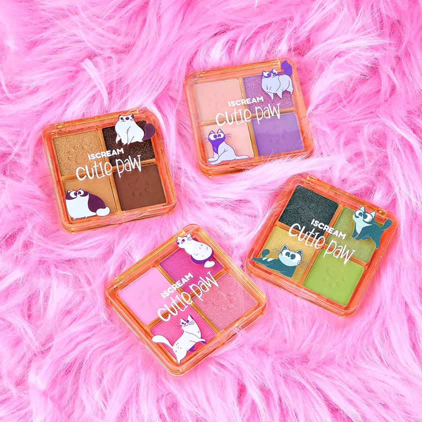 Палетка теней для век `ISCREAM` CUTIE PAW тон 05-08