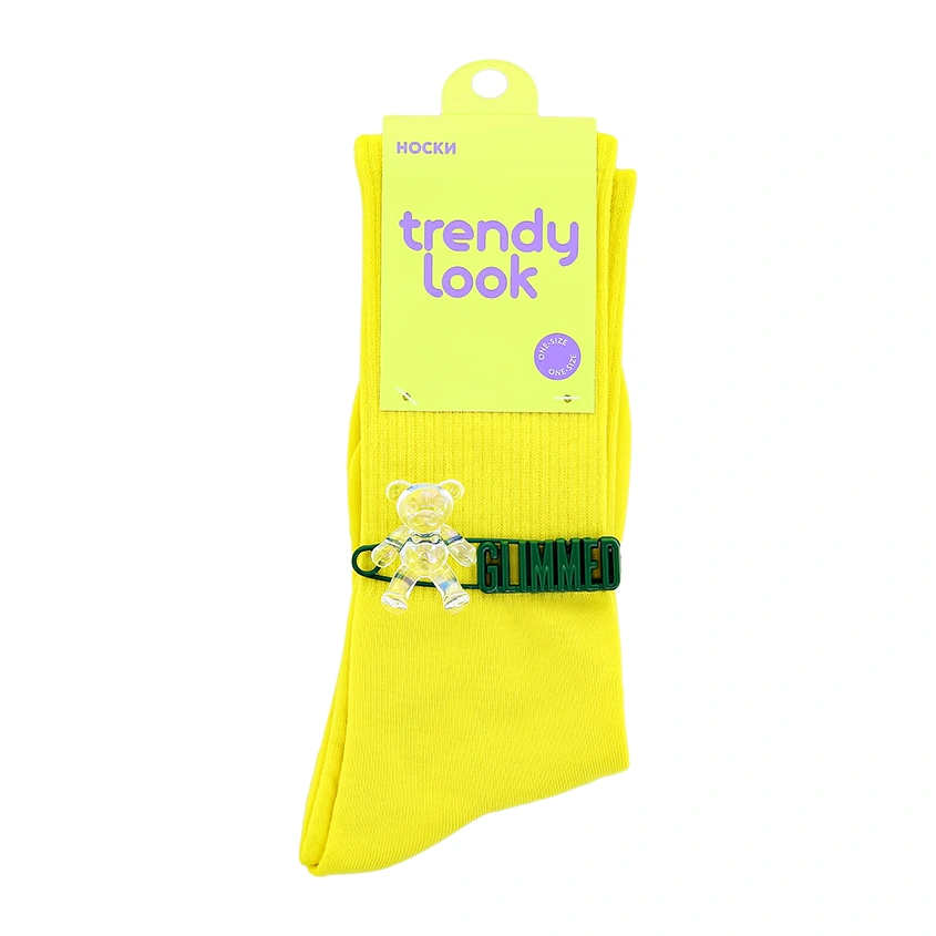 Носки `TRENDY LOOK` GLIMMED (желтые) one size