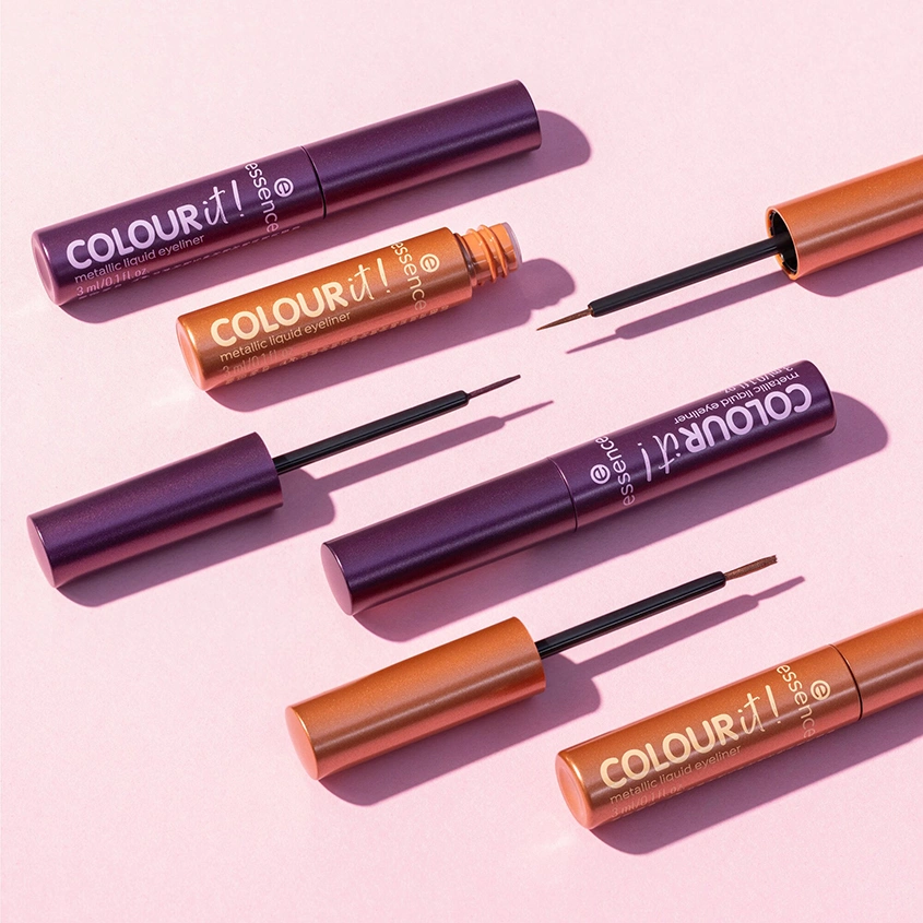 Подводка для глаз `ESSENCE` COLOUR IT! жидкая с эффектом металлик тон 02 Dark cherry