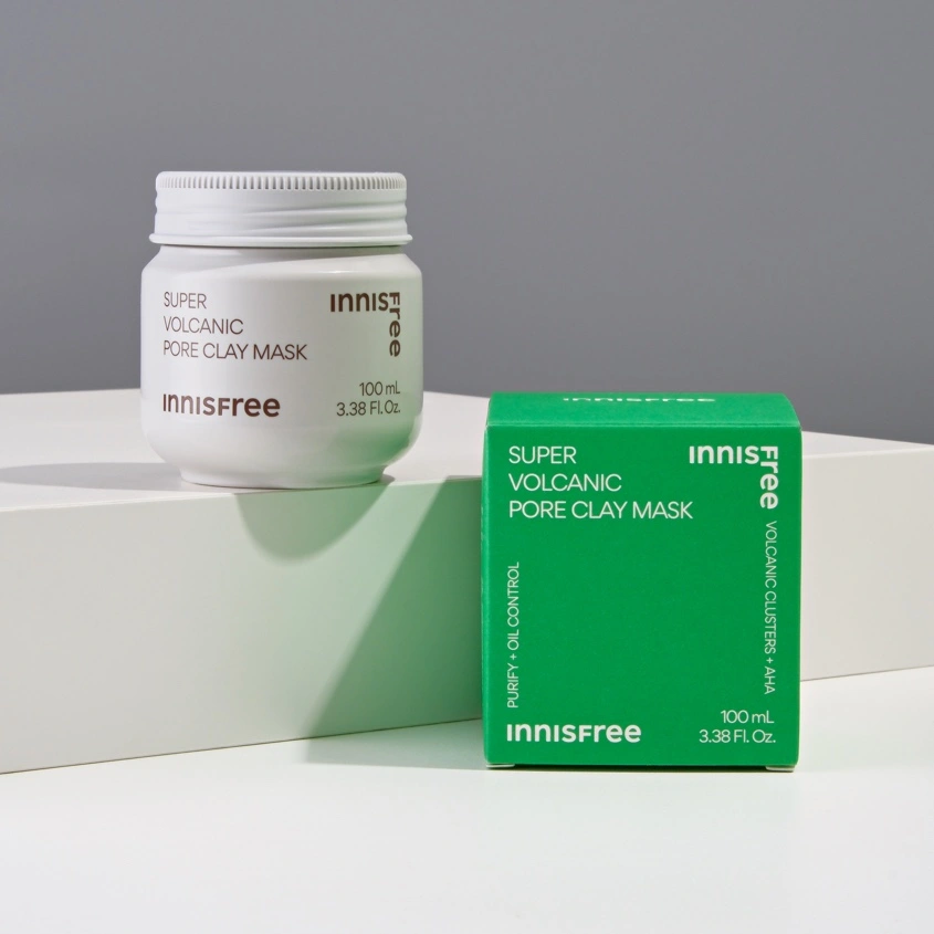 Маска для лица `INNISFREE` глиняная с вулканическими кластерами для очищения пор 100 мл