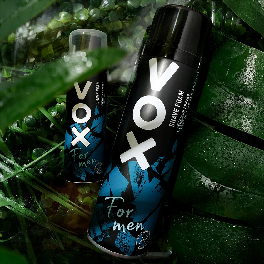 Пена для бритья `VOX` FOR MEN ментол и экстракт алоэ вера 200 мл