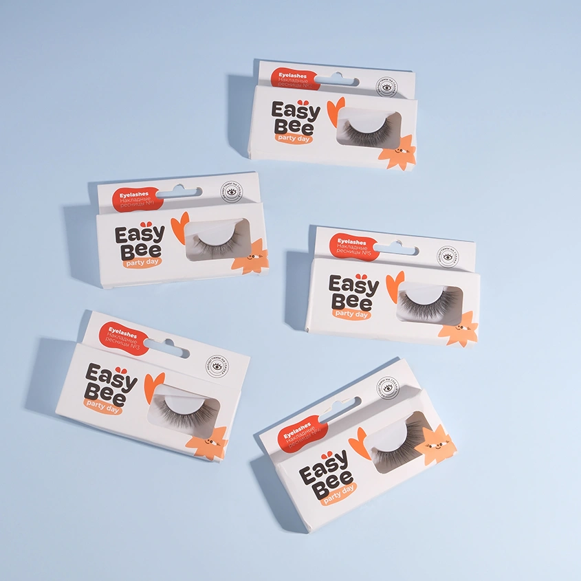 Накладные ресницы `EASYBEE` PARTY DAY EYELASHES №05 черные