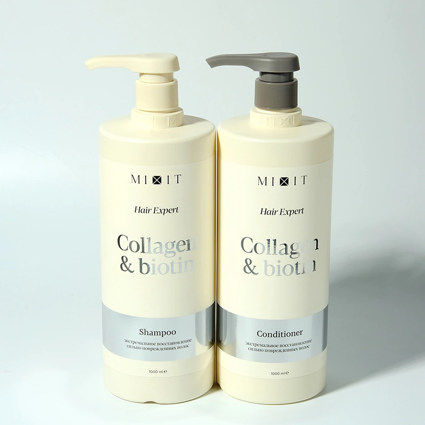 Шампунь для волос `MIXIT` `HAIR EXPERT` COLLAGEN+BIOTIN восстанавливающий 1000 мл