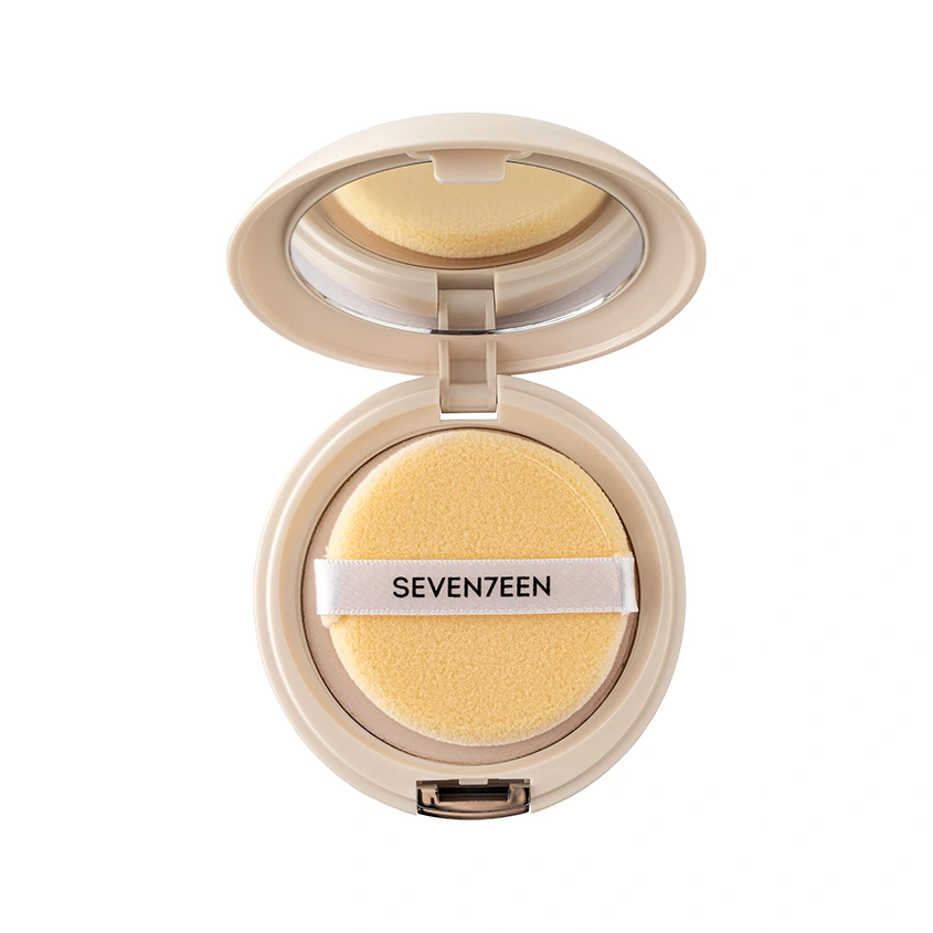 Пудра для лица `SEVEN7EEN` NATURAL SILKY COMPACT POWDER компактная шелковая тон 02 Натуральный