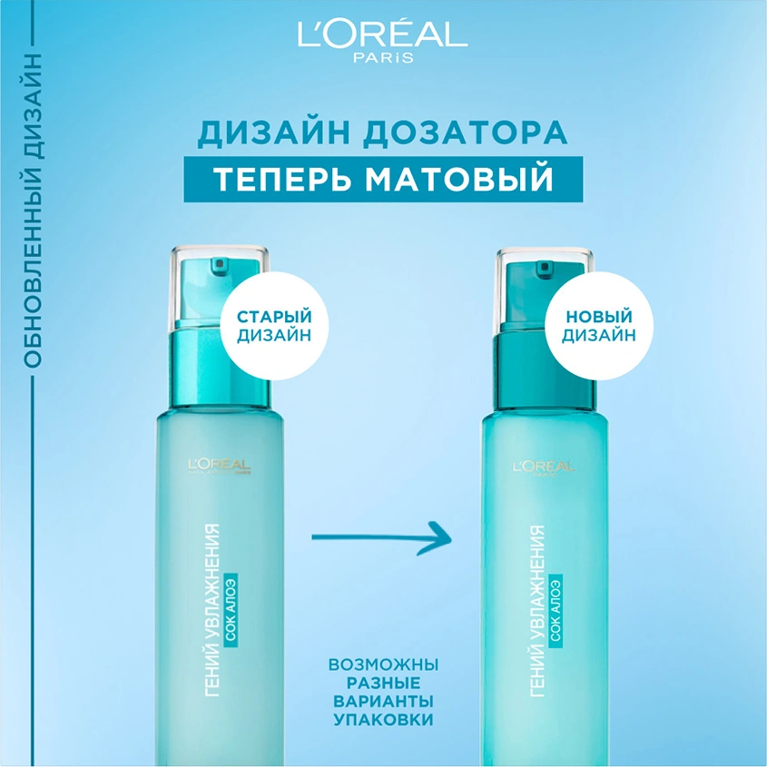 Аква-флюид для лица `LOREAL` ГЕНИЙ УВЛАЖНЕНИЯ для нормальной и смешанной кожи 70 мл