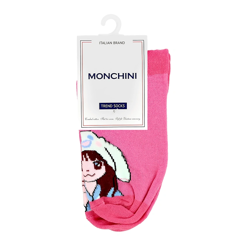 Носки женские `MONCHINI` ANIME розовый (35-37)