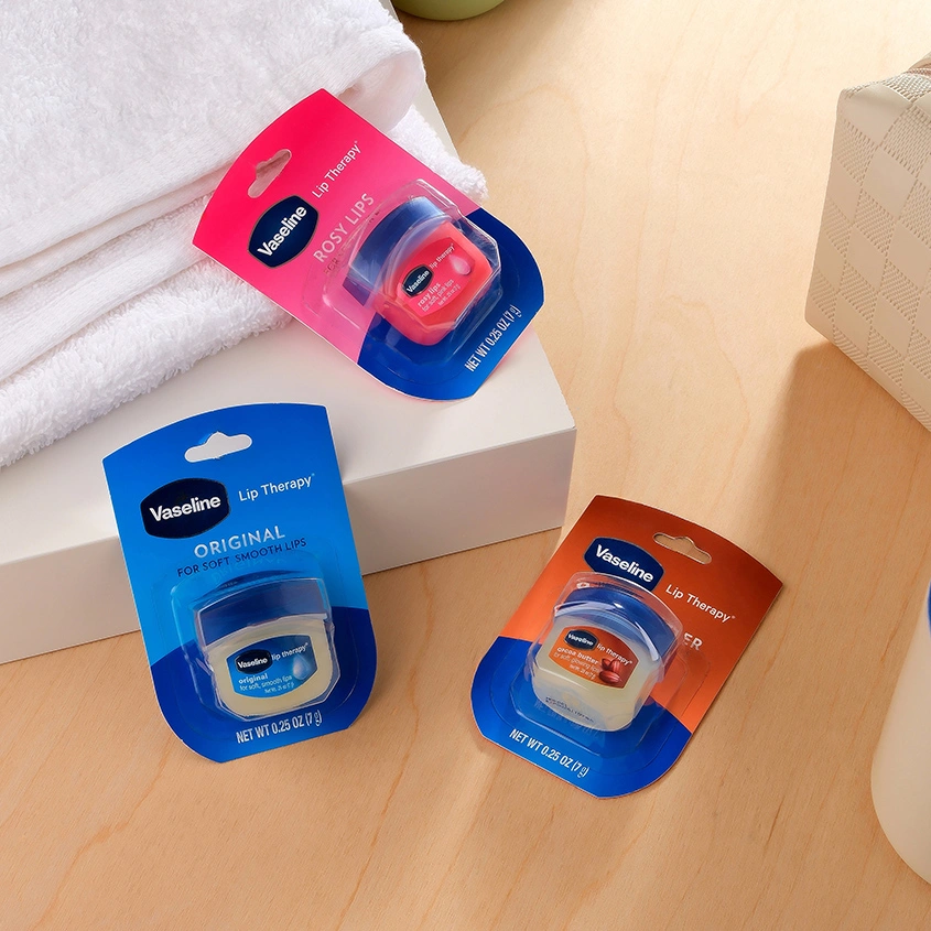 Бальзам для губ `VASELINE` LIP THERAPY Роза (в баночке) 7 г