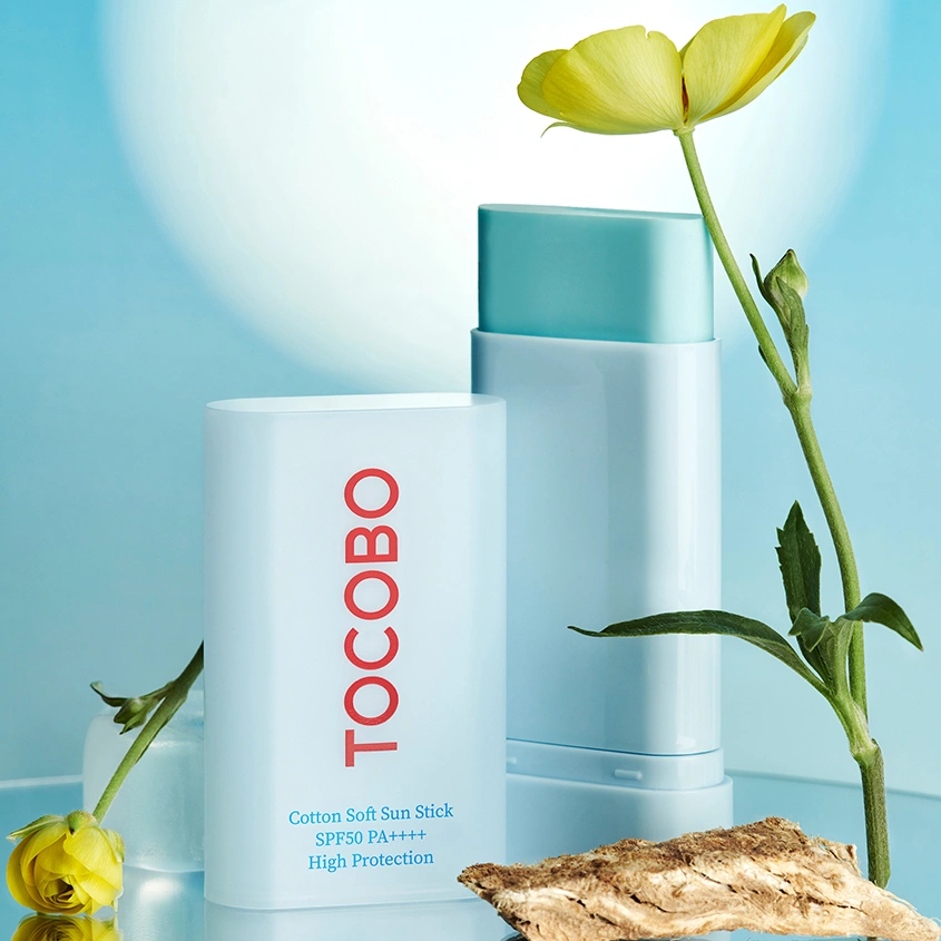 Стик для лица `TOCOBO` солнцезащитный с экстрактом хлопка SPF50+ 19 гр