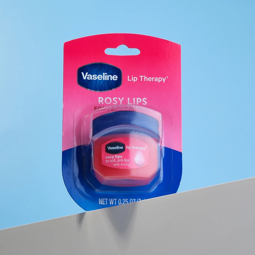 Бальзам для губ `VASELINE` LIP THERAPY Роза (в баночке) 7 г