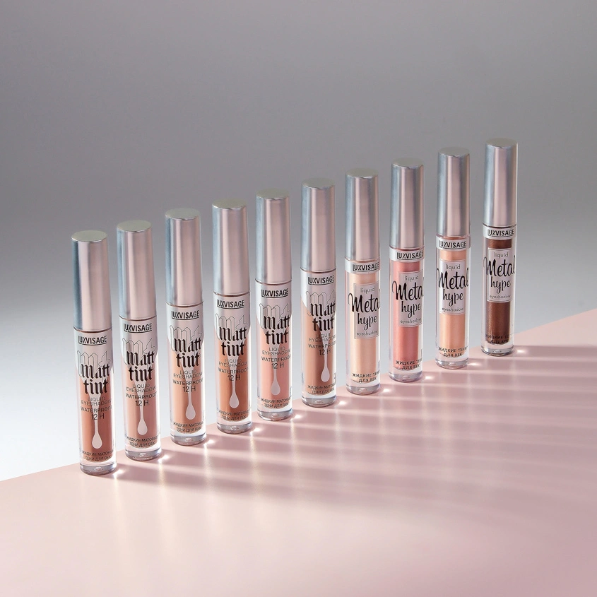 Тени для век `LUXVISAGE` `MATT TINT` LIQUID EYESHADOW WATERPROOF 12H жидкие матовые тон 104