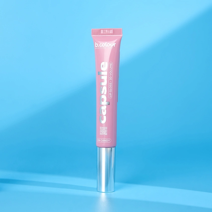 Блеск для губ `B.COLOUR PROFESSIONAL` LIP GLOSS 3D VOLUME зеркальный с 3D эффектом тон 04 Candy