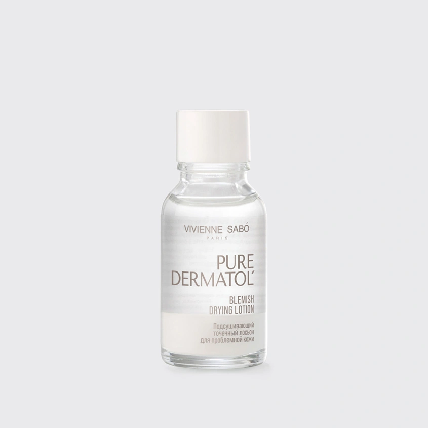 Точечный лосьон для лица `VIVIENNE SABO` PURE DERMATOL подсушивающий (для проблемной кожи) 15 мл
